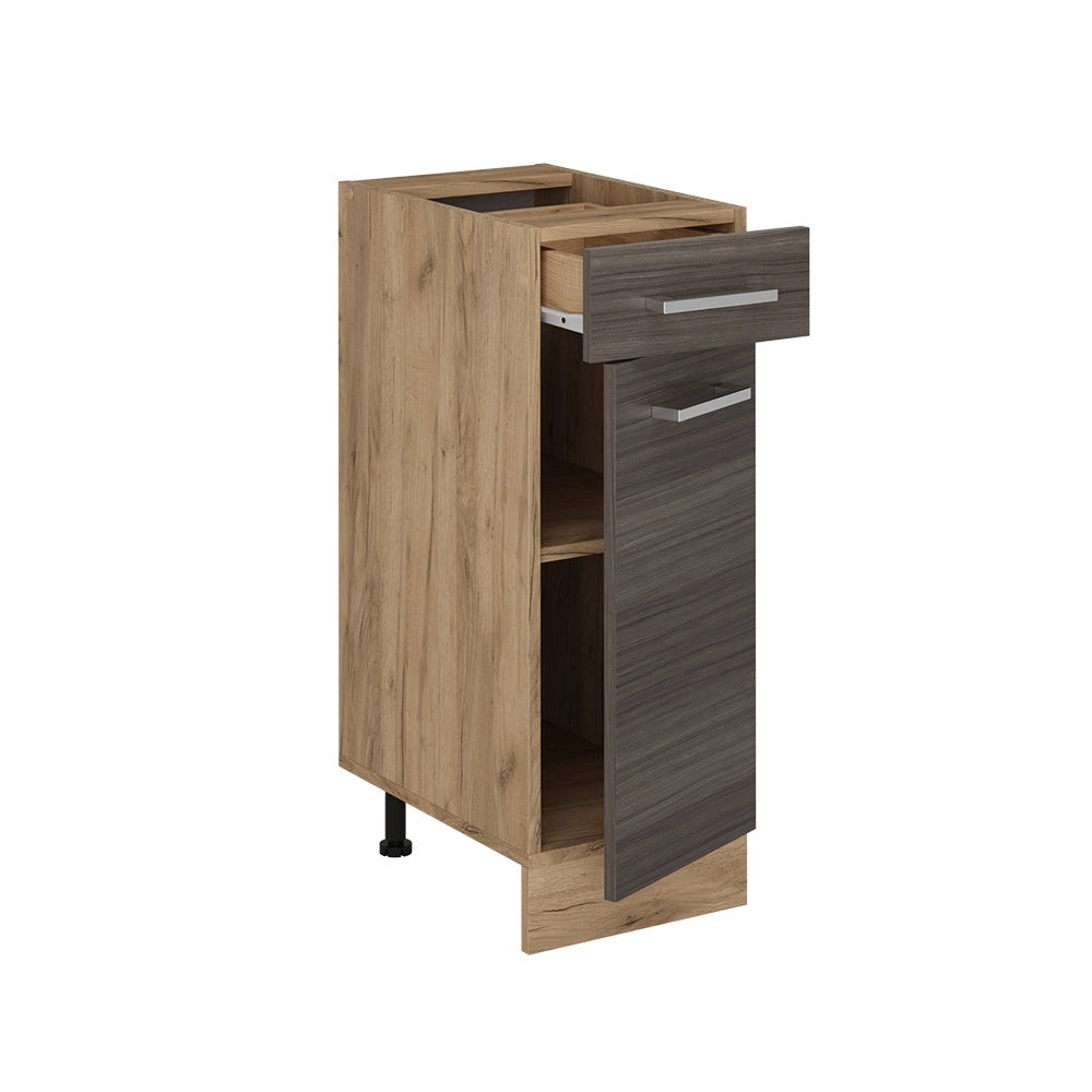 Vicco Mobiletto base per cucina Grigio nobile 30 cm PL Marmo