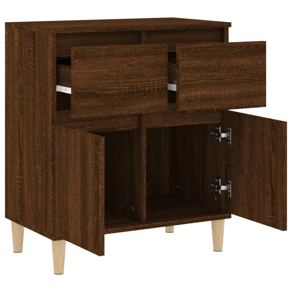 Buffet credenza cassettiera armadio mobile contenitore organizer per cucina soggiorno salotto 60 x 35 x 70 cm legno ingegnerizzato marrone 02_0031293