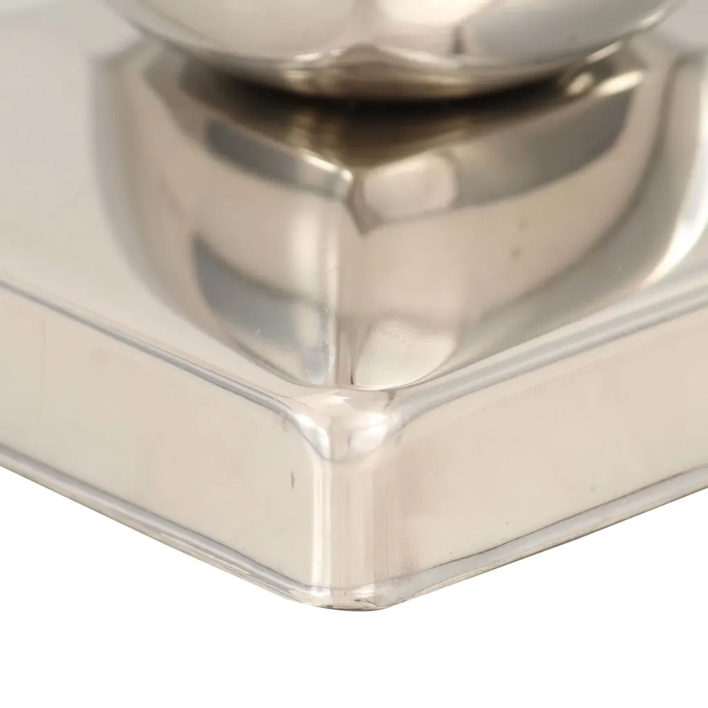 Tappi per Pali 6 pz EstremitÃ  a Globo in Acciaio Inox 91x91 mm