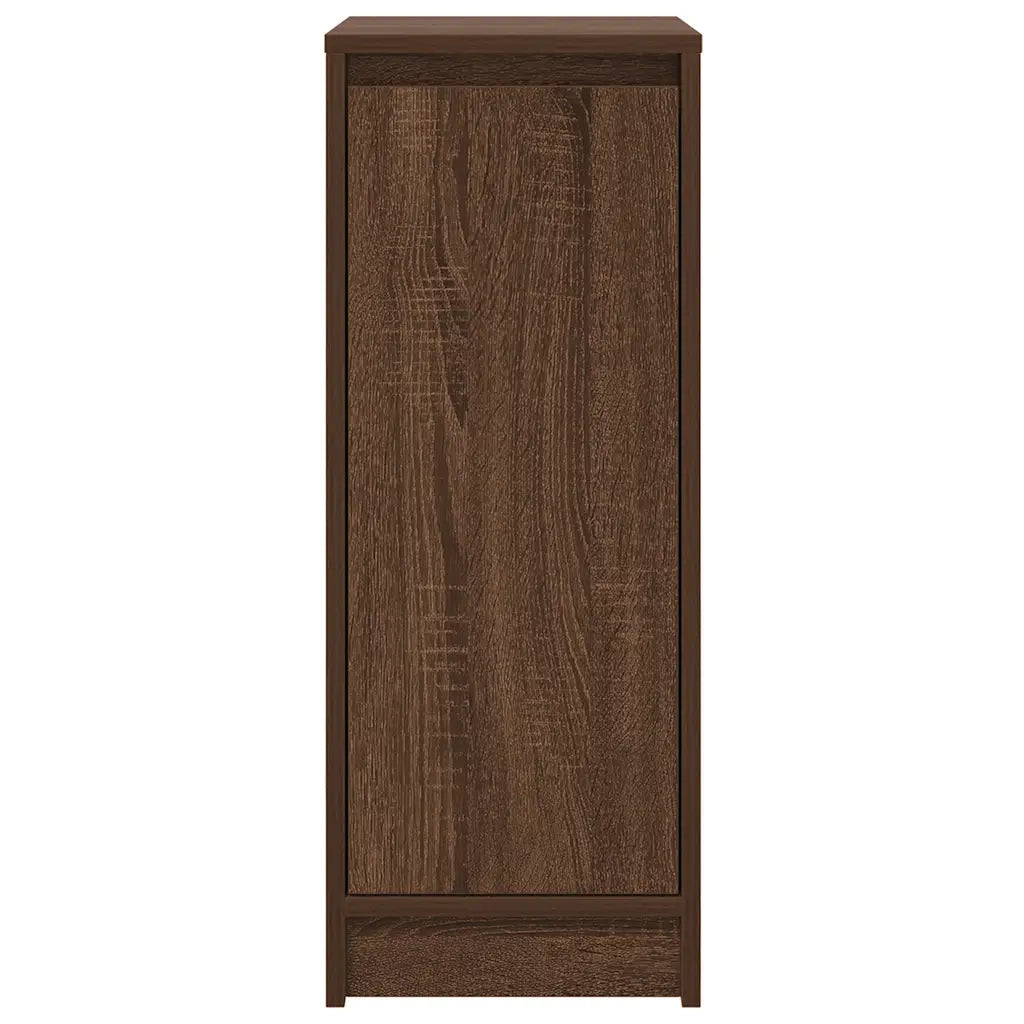 vidaXL Scarpiera Rovere Marrone 29,5x34x76 cm in Legno Multistrato