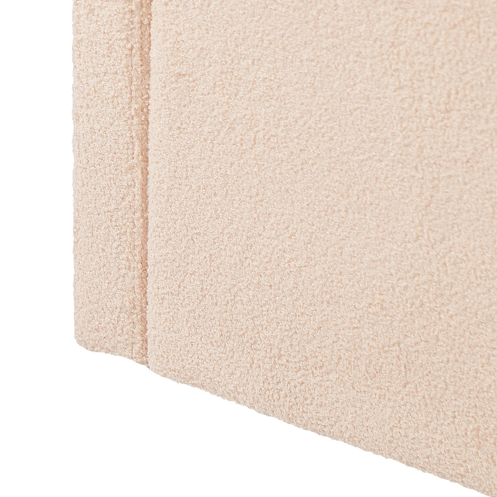 Letto a scomparsa Peach Pink Boucle EU Base a doghe singola Letto da giorno imbottito 90 x 200 cm Glamour Moderno Camera del bambino Camera degli ospiti