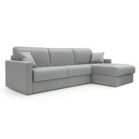 Chris Divano letto angolare 5 posti in tessuto impermeabile T13 288 cm Sinistro (mat. 160x197) grigio