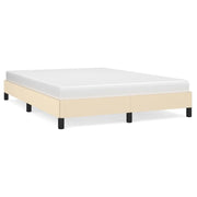 Letto matrimoniale | Letto per adulti | Giroletto senza Materasso Crema 140x190 cm in Tessuto