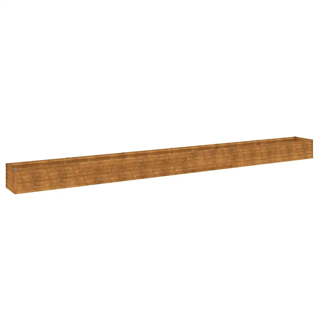 Letto Rialzato da Giardino-Fioriera da Giardino 580x50x36 cm in Acciaio Corten
