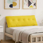 Cuscino per Schiena Giallo Chiaro 140 x 19 x 50 cm Tessuto 42014839