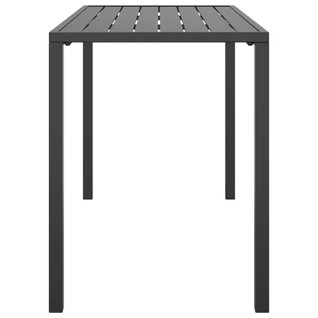 Tavolo da Pranzo da Giardino Antracite 110x54x70 cm Acciaio 364600