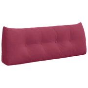 Cuscino per Schiena | Cuscino dorsale Rosso Vino 120 x 24 x 50 cm Velluto