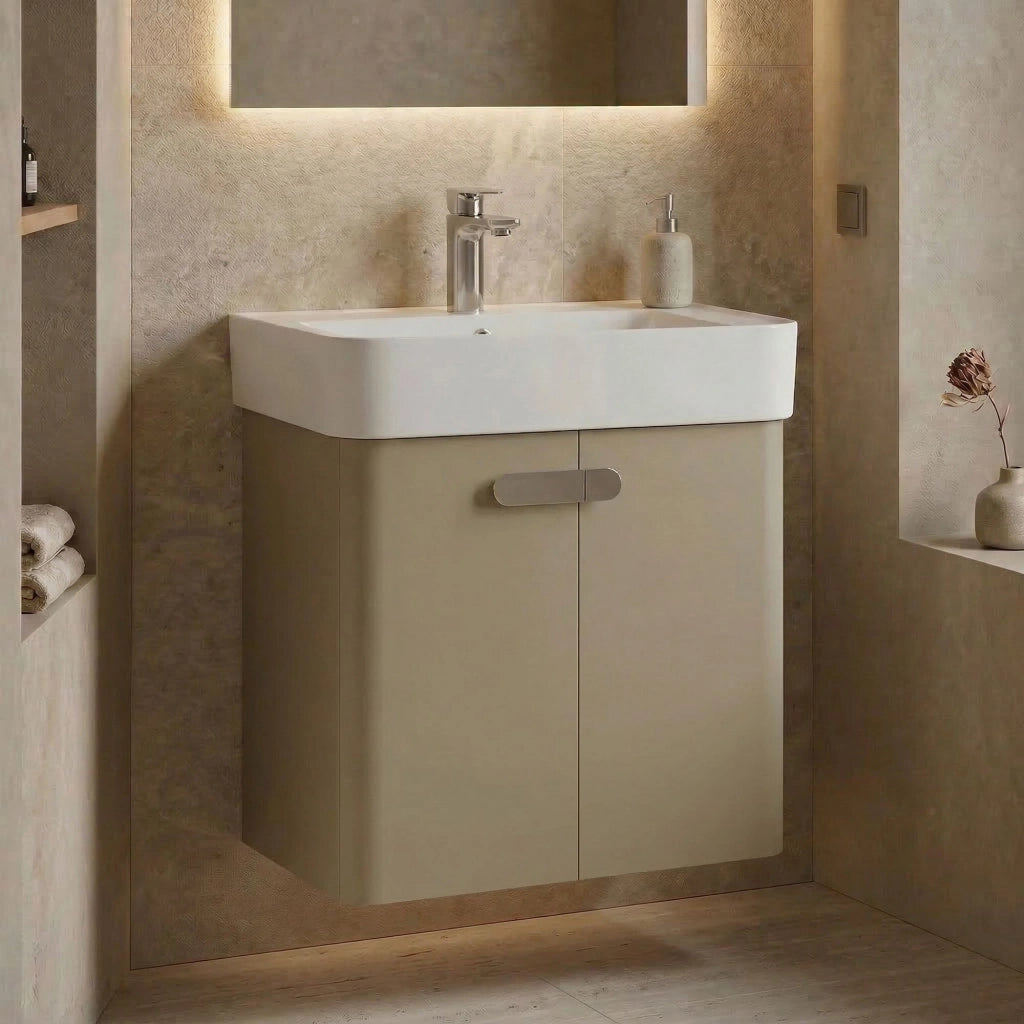 Mobile lavabo "Orbit 55" - 55 x 38 x 62 cm - Mink