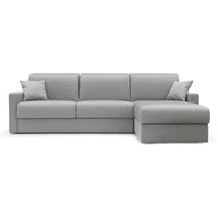 Chris Divano letto angolare 5 posti in tessuto impermeabile T13 288 cm Destro (mat. 160x197) grigio