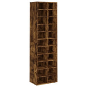 Scarpiera | Mobile per scarpe Rovere Fumo 54x34x183 cm in Legno Multistrato