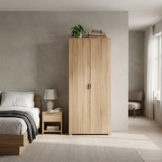 Armadio due ante 180 in Legno Composito cm 75x38x174 - MALCOLM