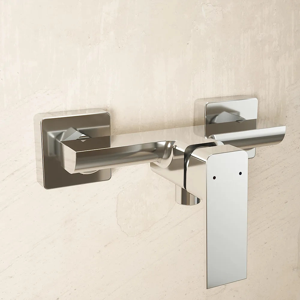 Set miscelatori: lavabo alto bidet senza scarico ed esterno doccia cromato | Ingrid