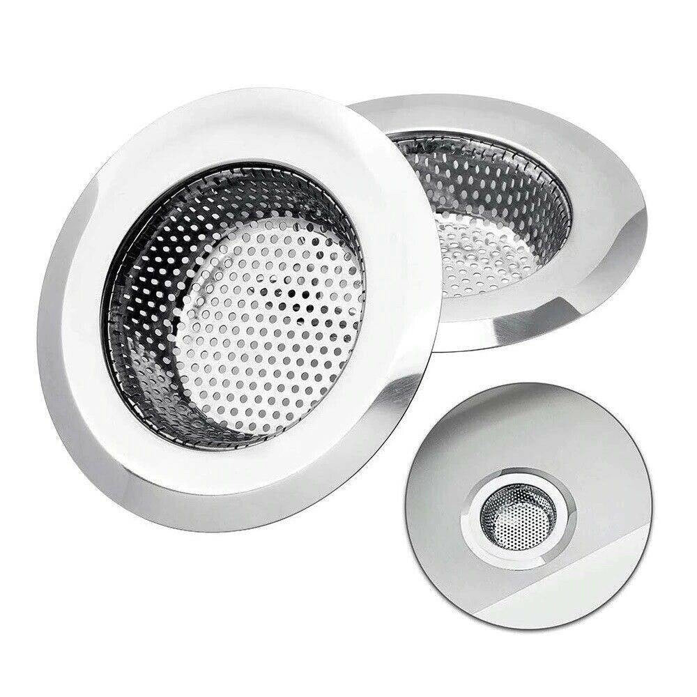 Trade Shop - 2 X Filtri Filtro Per Lavello Cucina Bagno Doccia Scarico Lavandino 11,5cm 79533 -