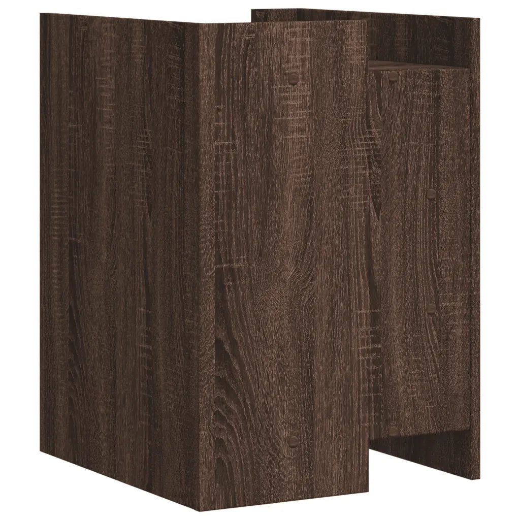 Comodino Rovere Marrone 45x50x65 cm in Legno Multistrato 848310