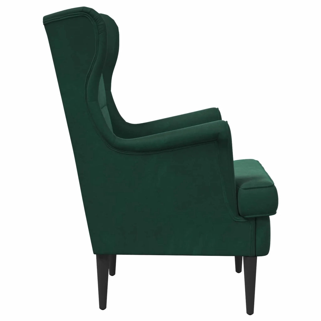 Poltrona | Sedia Relax Verde Scuro Velluto