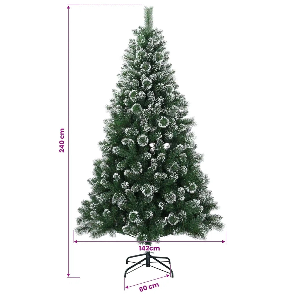 Albero di Natale artificiale 240 cm PVC e Metallo Verde 42056460