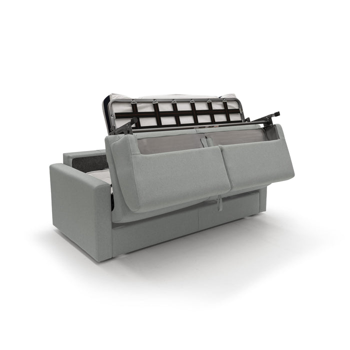 Chris Divano letto matrimoniale tessuto impermeabile 206 cm azzurro