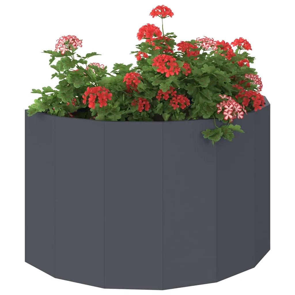 Fioriera Antracite 90 x 45 x 50 cm Acciaio 883712