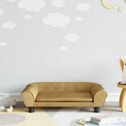 Divano per Bambini-Sofa-Divanetto Marrone 70x45x26 cm in Velluto
