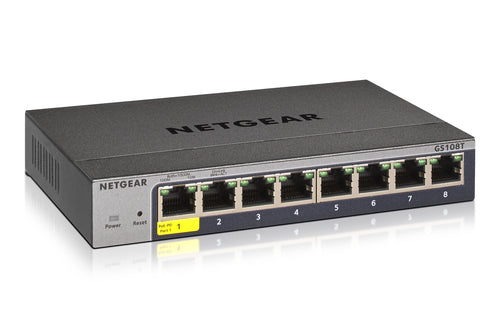 Netgear gs108tv3 gestito l2 gigabit ethernet (10/100/1000) grigio - GS108T-300PES