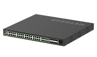Netgear gsm4248p-100eus switch di rete gestito l2/l3/l4 gigabit ethernet (10/100/1000) supporto power over ethernet (poe) nero - 130815