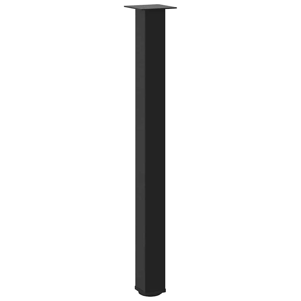 Set di 4 gambe per tavolo da bar 100-102 cm stabilità ottimale design moderno in acciaio nero 02_0056773