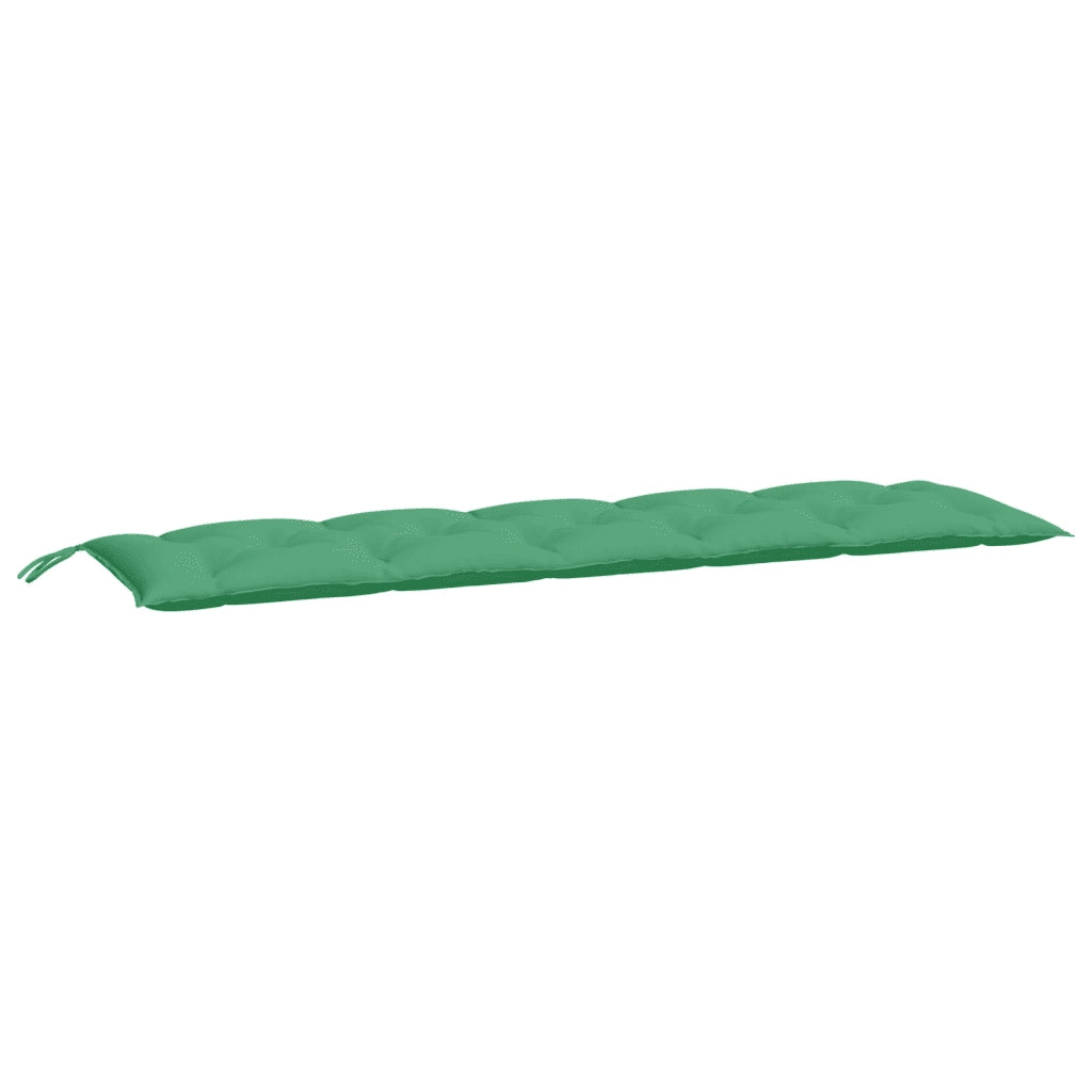 Cuscini Panca da Giardino 2 pz-Set di 2 Cuscini per panchina da esterno Verdi 180x50x7cm Tessuto Oxford