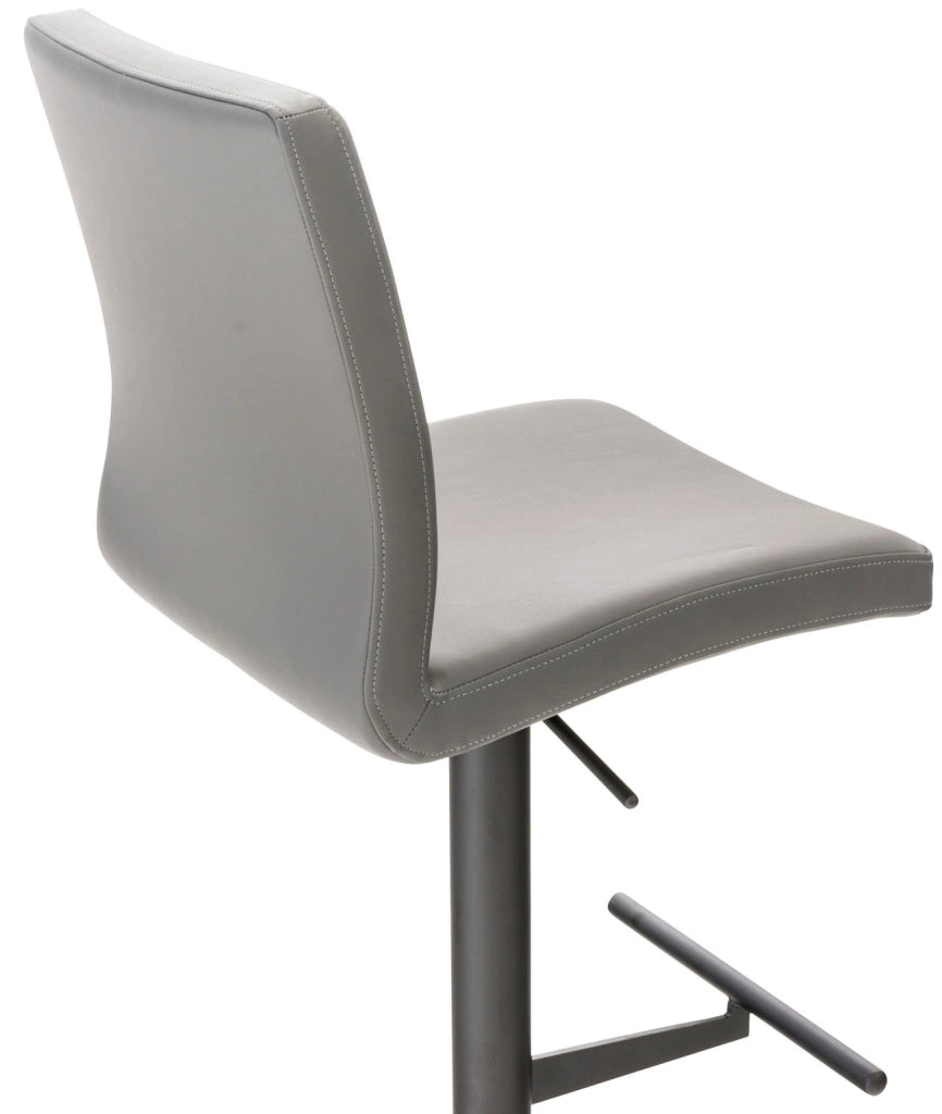 2er Set Barhocker Cadiz Kunstleder schwarz