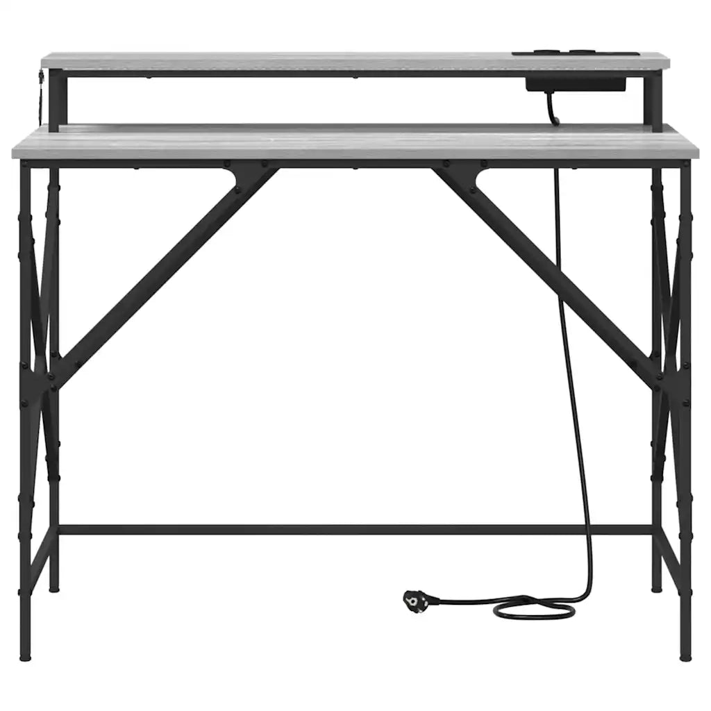 Scrivania Grigio Sonoma 100 x 50 x 86,5 cm Legno multistrato 859398