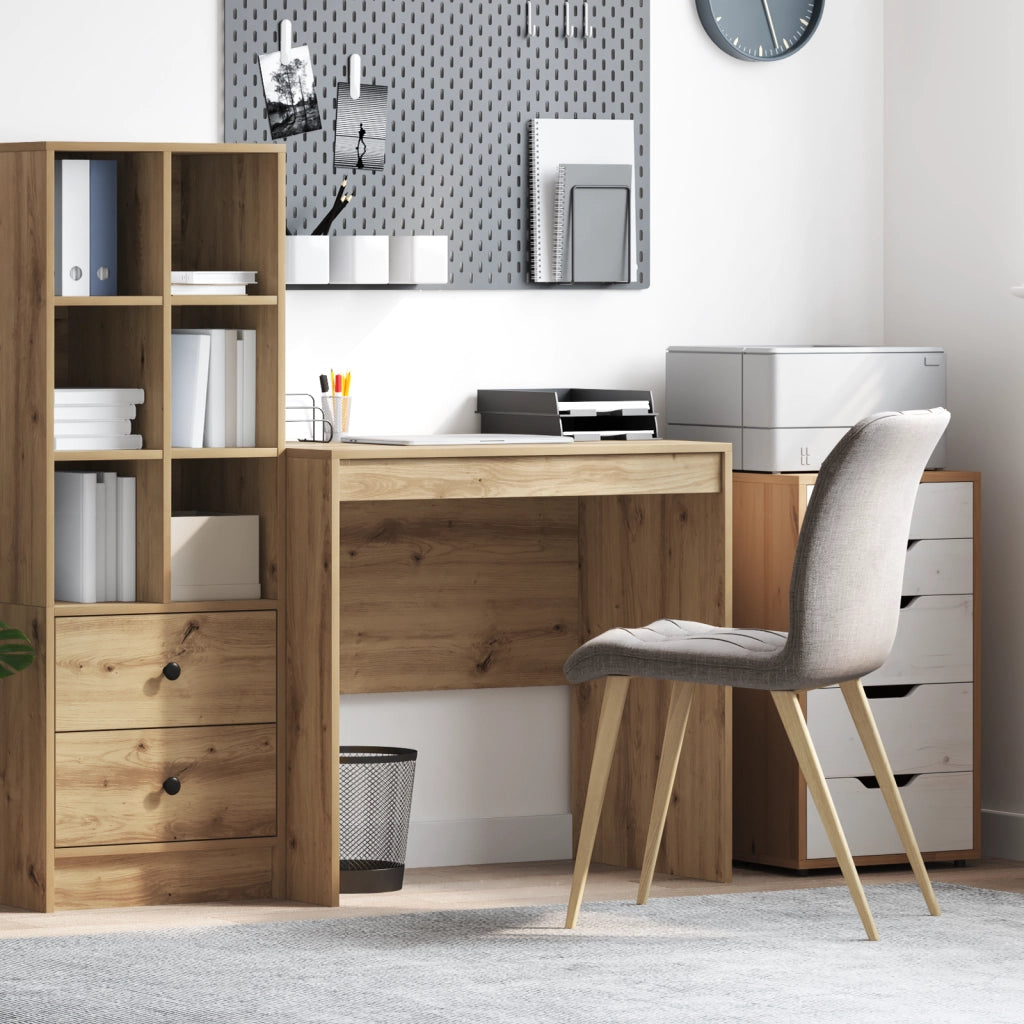 Scrivania Rovere Artigianale 80x50x76 cm Legno ingegnerizzato