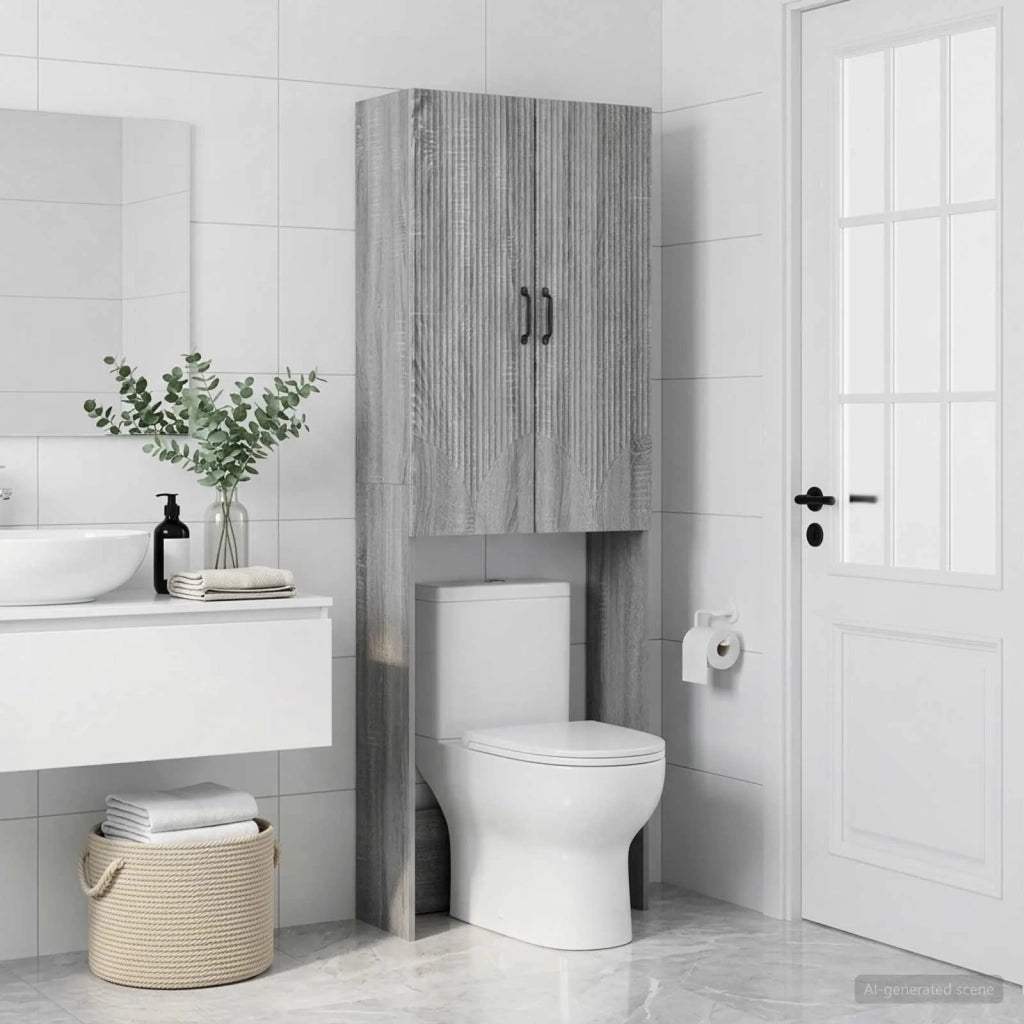 Mobile Bagno HOORN Sonoma grigio 66 x 25,5 x 190 cm 897361