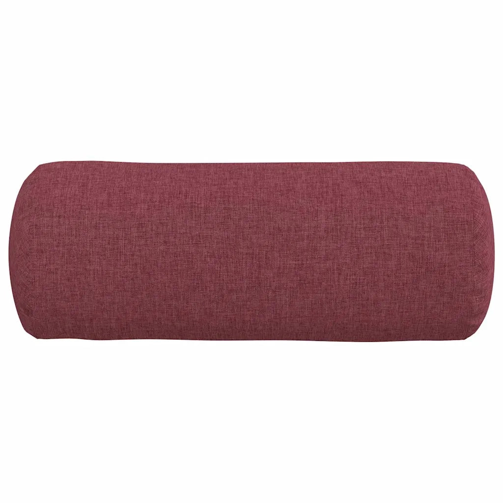 Cuscini a rullo 2 pcs Rosso Vino Ø 15 x 40 cm Tessuto