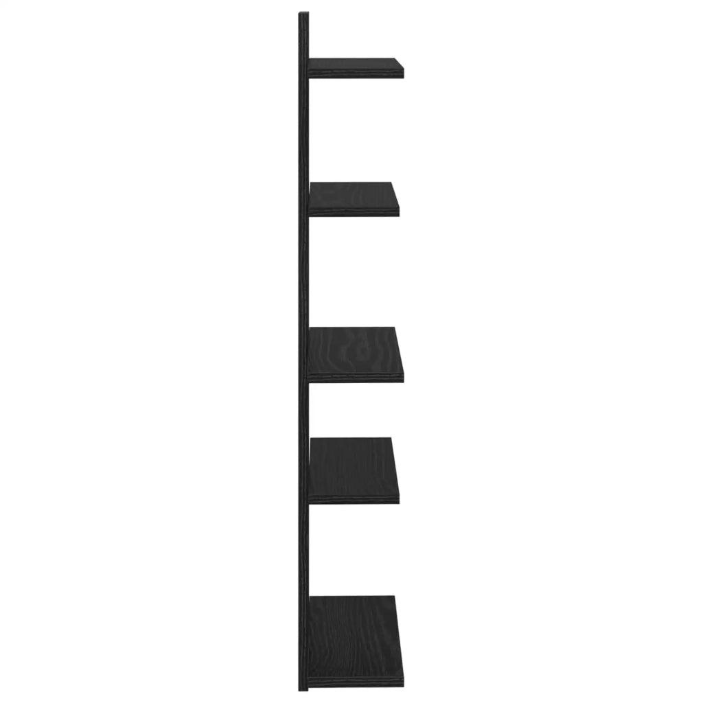 Mensola a muro flottante Rovere Nero 48,5 x 15 x 101 cm 8012197