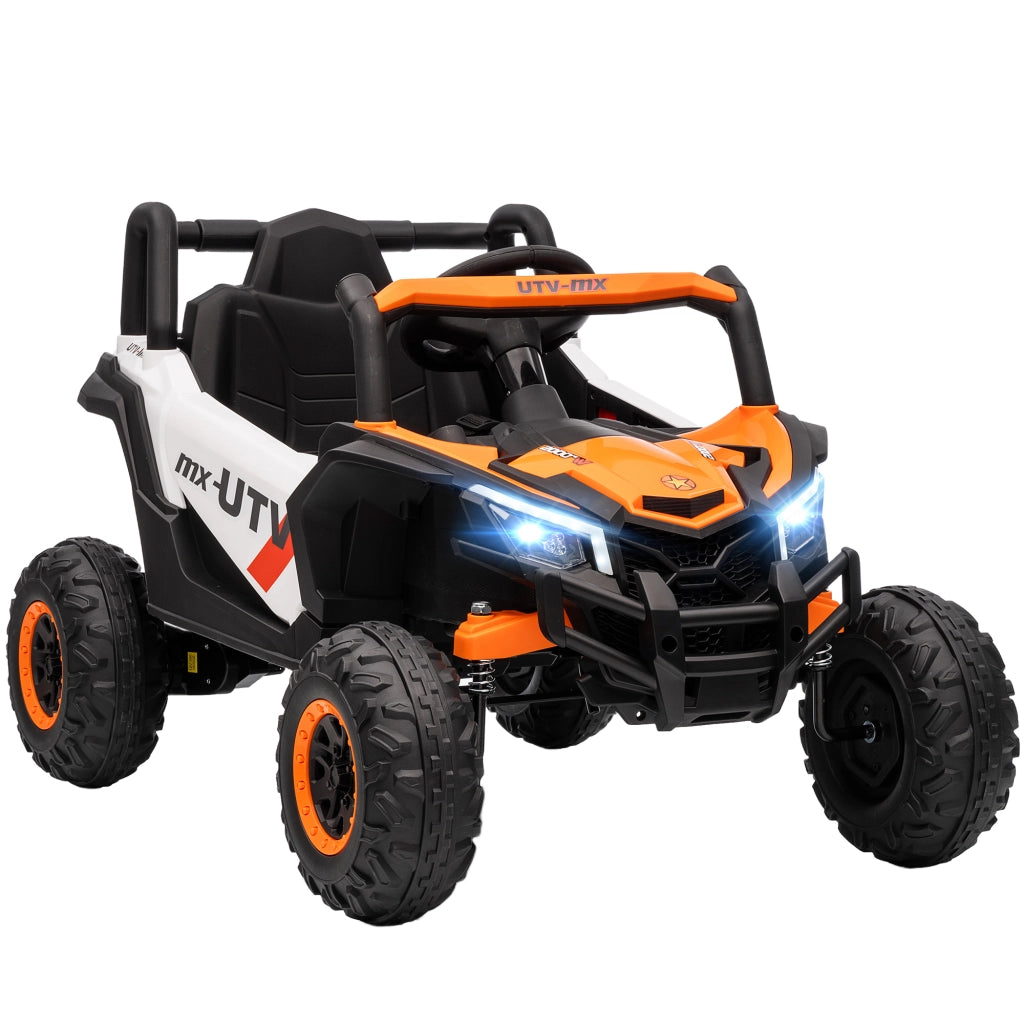 Auto elettrica per bambini ¨C zephmum ¨C arancione con telecomando e luci LED