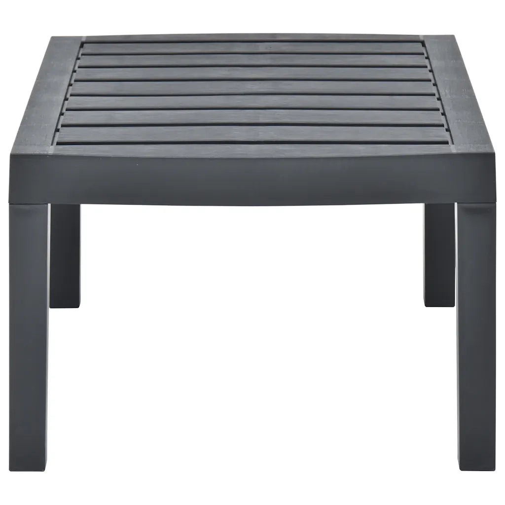 Tavolo da Giardino | Tavolino da esterno Antracite 78x55x38 cm in Plastica