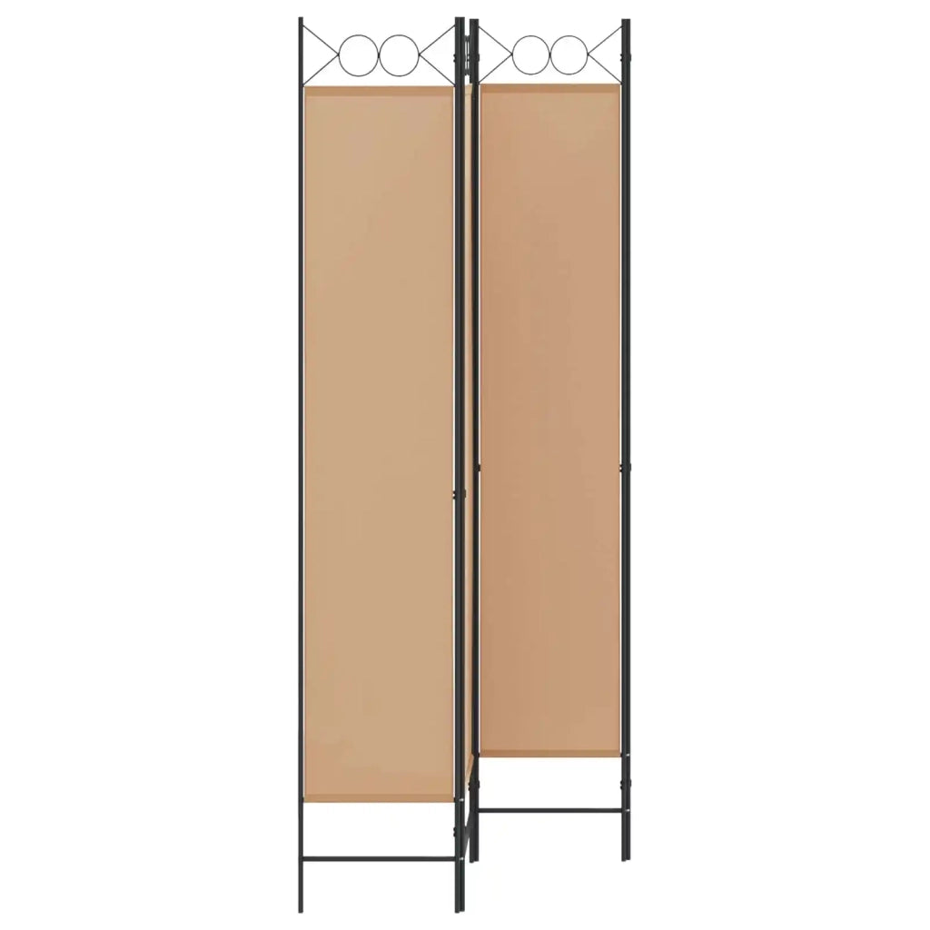 Divisorio Ambienti | Divider per stanze | Paravento a 4 Pannelli Beige 160 x 220 cm Tessuto