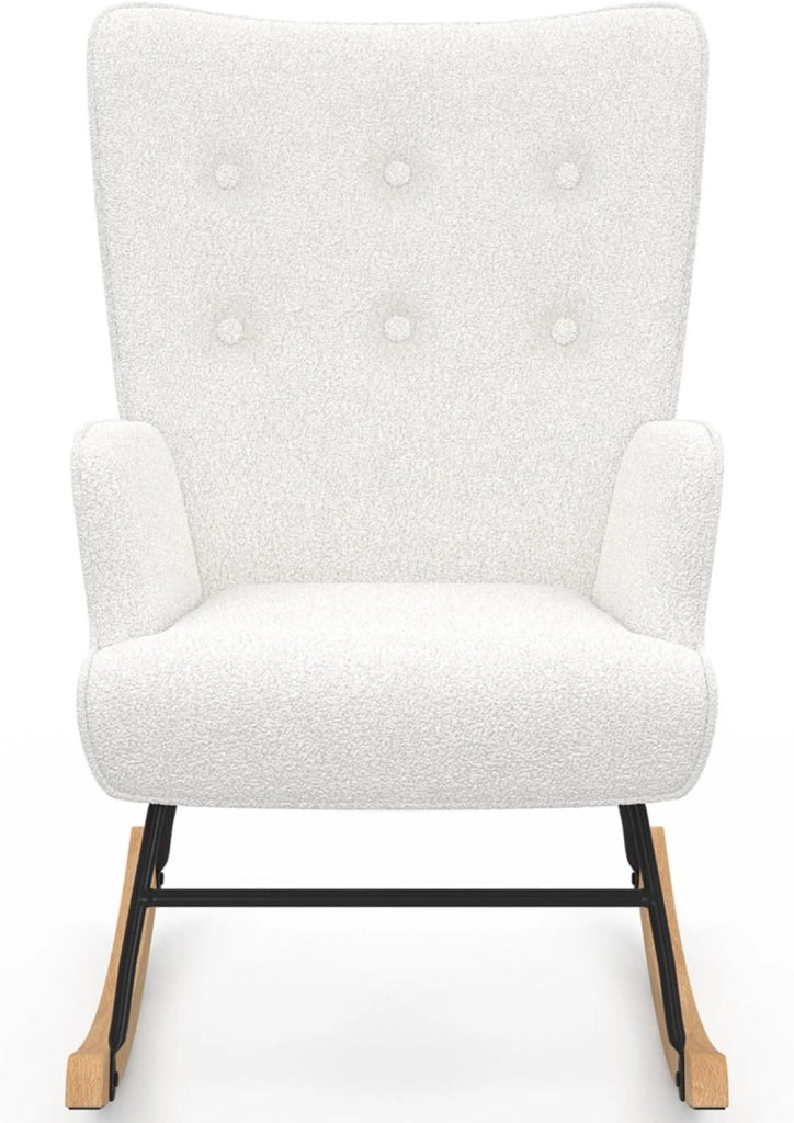 Poltrona scandinava IVAR in tessuto a coste beige