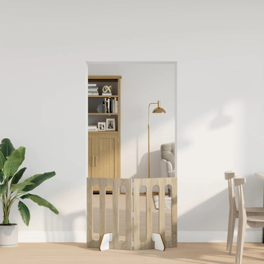 Recinto pieghevole per animali 2 pcs Rovere Sonoma 8005957