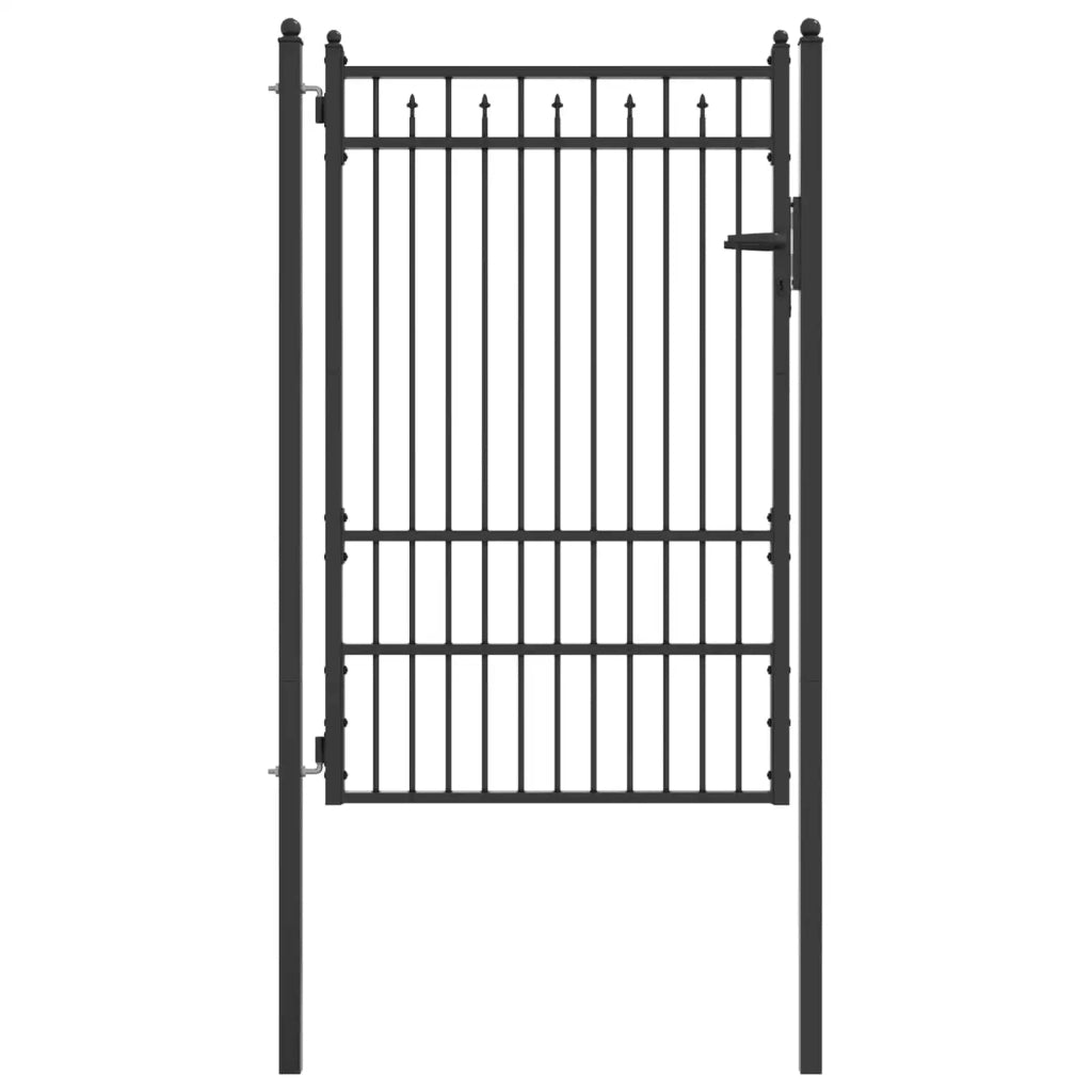 Cancello per recinzione HORST 100 x 150 cm Metallo Nero 42034066