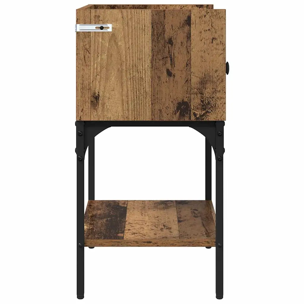 Comodino-Tavolino da notte Legno vecchio 40 x 29 x 60 cm Legno multistrato