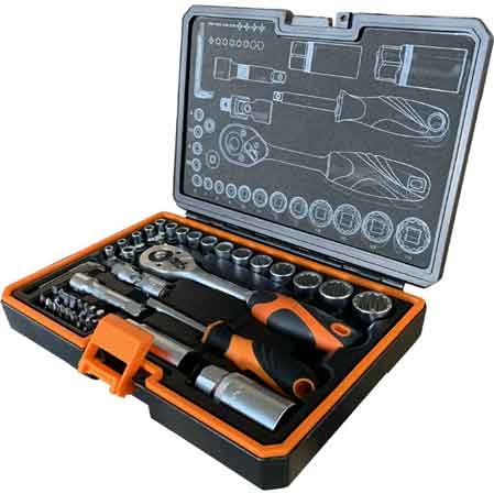 SET CHIAVI A BUSSOLA E INSERTI KENDO IN VALIGETTA 45 pezzi - KENDO