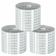 Piastrella a Mosaico con Specchio 3 pz Argento 100 x 4 cm CFW7957416