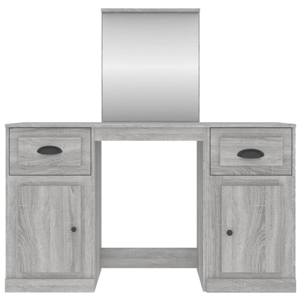 Toeletta di design con specchio 130 x 50 x 132,5 cm grigio Sonoma 02_0006316