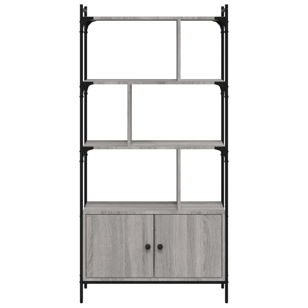 Libreria Ante Grigio Sonoma 76,5x30x154,5 cm Legno Multistrato