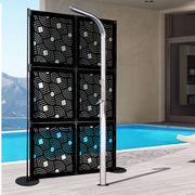 AIM - Pannello in PVC traforato - Parasole Colore: nero, Misura: 73x73 cm