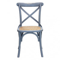 Sedia Cross 46x42x87 cm  in Legno Grigio