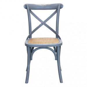 Sedia Cross 46x42x87 cm  in Legno Grigio