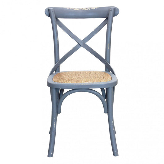 Sedia Cross 46x42x87 cm  in Legno Grigio