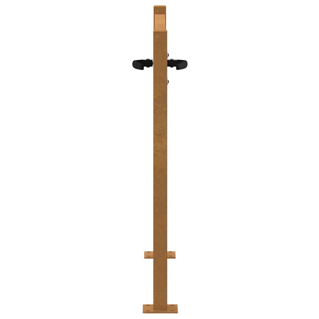Cancello da giardino 100x100 cm in acciaio Corten 153263