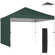 Carpa Pieghevole 3x3 m ¨C zephmum ¨C Verde con Pared Lateral UPF50+